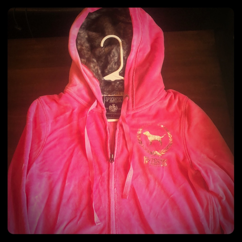 Velour pink jacket